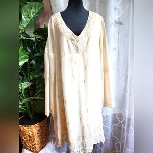 Orphan Black Hot Topic Cream 3X Short Dress